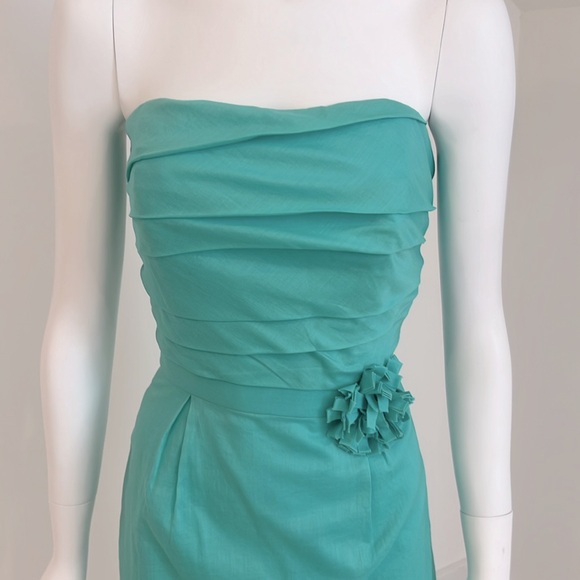 NWT SAMPLE SALE Aftersix 6607 size 10 Turquoise Cotton Voile Pristine - Picture 3 of 7